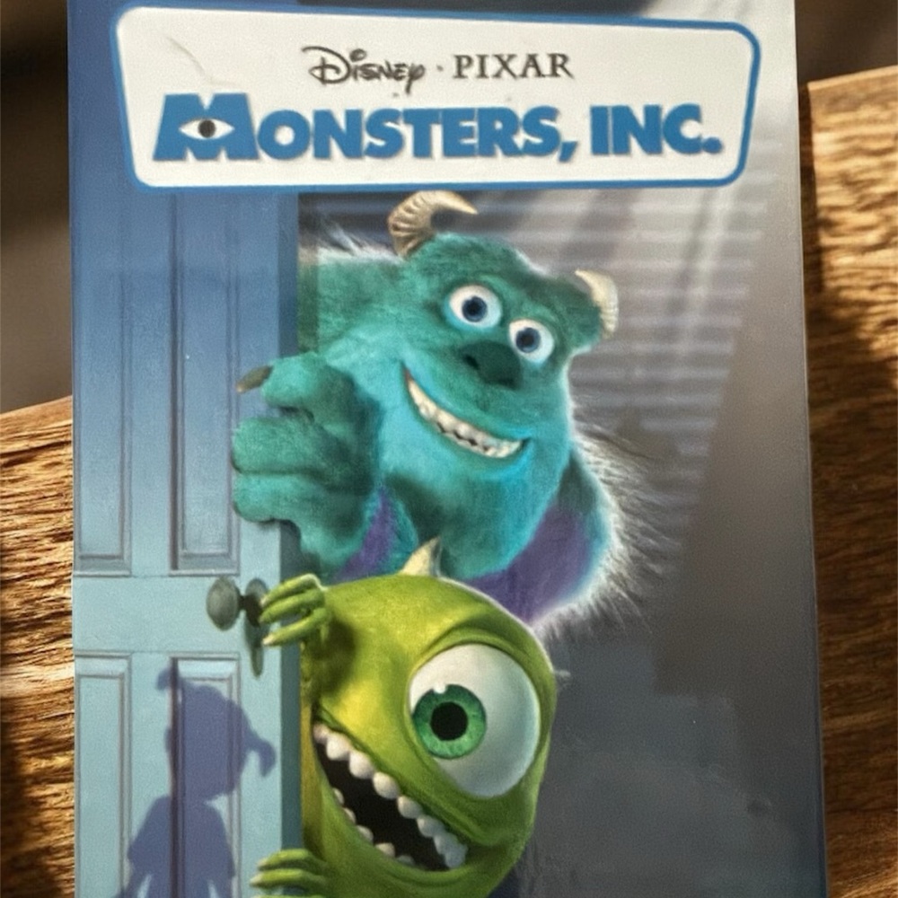 Disney Pixar Monsters Inc Sulley Boo Limited Release VHS Hinge Pin